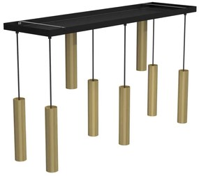 Csillár zsinóron RAITO 8xGU10/8W/230V sárgaréz