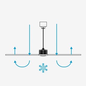 FARO 34372 - Mennyezeti ventilátor MARINE M Ø 125 cm barna/fekete IP44 + távirányító