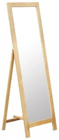 vidaXL szabadon álló tükör tömör tölgyfa kerettel 48 x 46,5 x 150 cm