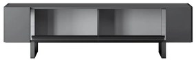 TV szekrény Yildiz - Anthracite, Silver