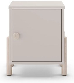 Krémszínű borovi fenyő gyerek éjjeliszekrény Enola – Marckeric