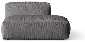 Szürke bársony kanapé modul (jobb oldali) Martina – Micadoni