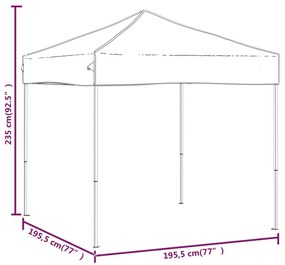 fehér összecsukható partisátor 2 x 2 m