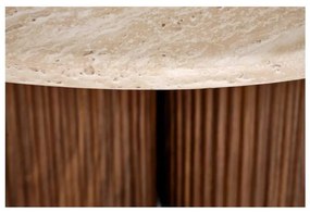 Donovan dohányzóasztal, kő / dió