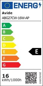 LED izzó, E27, gömb, A70, 16W, 2010lm, 6400K, AVIDE (AVLED017)