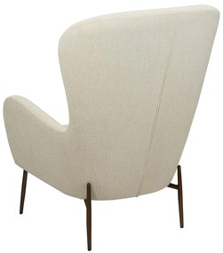 Krémszínű buklé fotel Glam – DAN-FORM Denmark