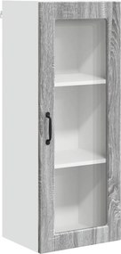 vidaXL Konyhaszekrény polcokkal Szürke Sonoma 40 x 31 x 100 cm Faanyag