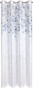 Függöny huzat Ana 140x250 fehér kék szürke gallyak