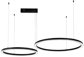 Immax NEO 07216L - LED dimmelhető FINO csillár 93W/230V 60/80cm fekete Tuya+DO