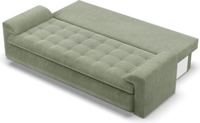 Tokio kanapéágy, kordbársony, zöld