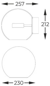 Zuma Line W0428-01D-L4AC - LED fali lámpa ENCELADUS LED/5W/230V arany