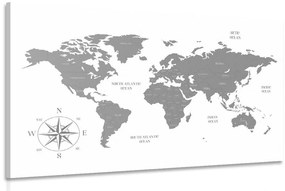 Kép decens térkép szürke színben