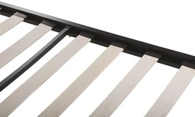 Franciaágy 180 cm LUXO (ágyráccsal) (fekete). 1007327
