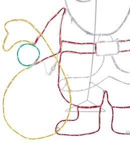 Karácsonyi állólámpa Mikulás 117cm LED-del, időzítővel IP44 - Pax