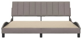 tópszínű szövet ágykeret matrac nélkül Hanko 180 x 200 cm