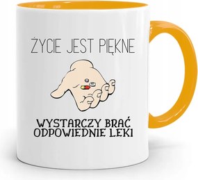 Sárga Bögre Orvosnak Az Élet Gyönyörű Ajándék fényképes nyomtatással