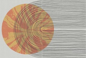 Flizelin tapéta Flizelin Fali Prémium Kör vonalakkal 104x70 Ragasztó