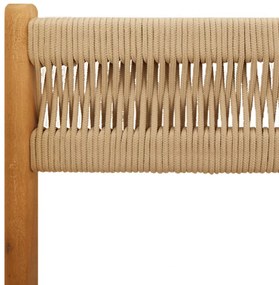 3 részes bézs polipropilén és tömör fa bisztrószett