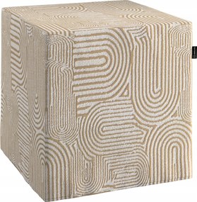 Dekoria Puff kocka bézs-ecru