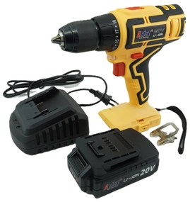 Akkus fúrógép 20V 2,0Ah tokban ASIST AE2V20A-201-BMC, AKU GANG sorozat!
