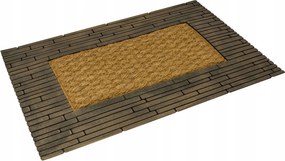 40x60 cm Csúszásgátló Lábtörlő Kókuszrost Téglalapokkal