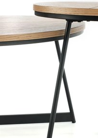 Karida S lerakóasztal tölgy fekete