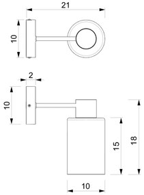 Fali lámpa MADERA 1xE27/60W/230V fehér/fa