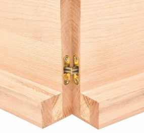 kezeletlen tömör fa fürdőszobai pult 140x60x(2-6) cm