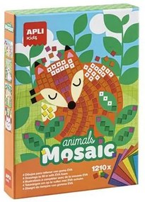Mozaikos képkészítő készlet, APLI Kids Animals Mosaic, erdei állatok (LCA14289)