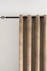Sötétítő függöny ELVIO VELVET 140x250 cm, bézs Felfüggesztés: Fém gyűrűk
