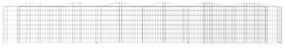 íves horganyzott vas gabion magaságyás 600 x 50 x 100 cm