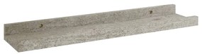 4 db betonszürke fali polc 40 x 9 x 3 cm