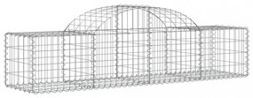 14 db íves horganyzott vas gabion kosár 200x50x40/60 cm