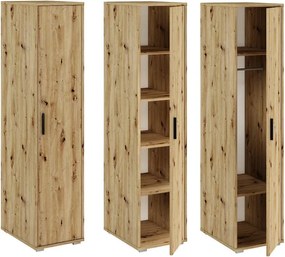 Bodo 1D4P Artisan könyvespolcos szekrény polcokkal és Ufc rúddal