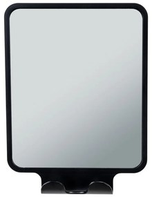 Kozmetikai tükör fogassal 14x19.5 cm Quadro Black – Wenko