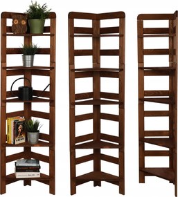 Irodai könyvespolc irodabútor fa könyvespolc Moduláris Teljes Polc 5db Eko