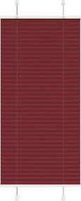 vidaXL pliszírozott redőny Bordeaux piros 55x100 cm Szövetszélesség