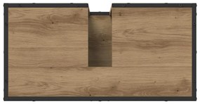 Fürdőszobai mosdószekrény kézműves tölgy 65 x 33 x 60 cm