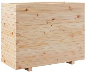 tömör fenyőfa kerti virágtartó 90x40x72,5 cm