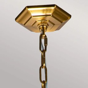 Feiss FE-CORINNE-3P-M-BB - Csillár láncon CORINNE 3xE14/60W/230V