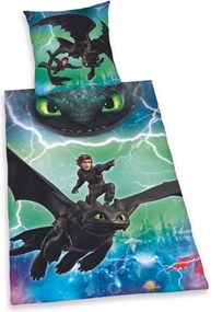 Herding Pamut ágynemű Dragons , 135 x 200 cm, 80 x 80 cm