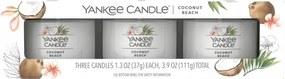 Yankee Candle 3 db Coconut Beach gyertya 37g