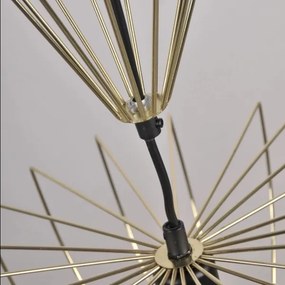 Csillár zsinóron JASMINA 1xE27/20W/230V átm. 40 cm arany