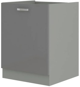 Alsó konyhaszekrény Gonir 60 D 1F BB (szürke + szürke). 1032705