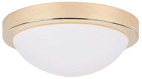 Aranyszínű mennyezeti lámpa üveg búrával ø 28 cm Roda – Candellux Lighting