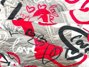 Ágytakaró STREET LOVE, szürke Méret: 170 x 210 cm