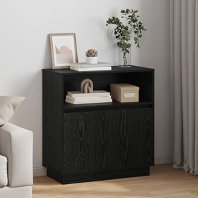 Fadoboz LED világítással Fekete Tölgy 71x34,5x75 cm Műanyag