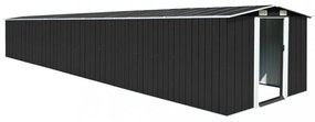 antracitszürke horganyzott acél kerti fészer 257 x 779 x 181 cm