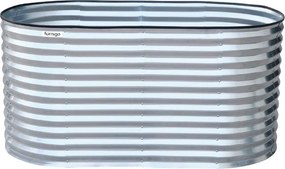 Furnigo Emelt ágyás 160x80x78 cm - ezüst