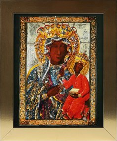 Vászonkép 30x25 Szűz Mária Arany Keret